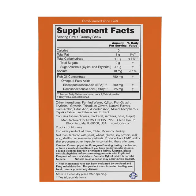 Now Foods Omega-3 Fish Oil Gummy Chews 2
