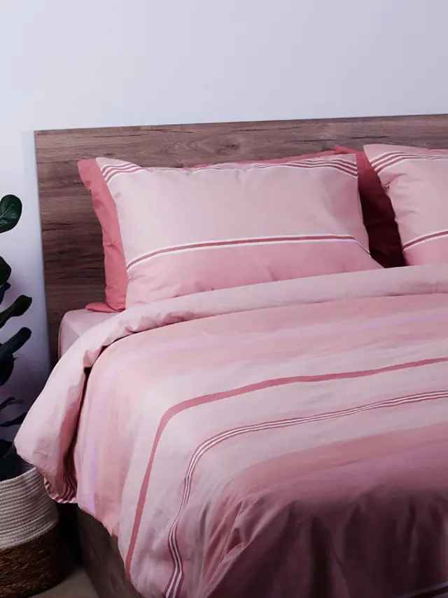 Σετ Σεντόνια Cotton Feelings 2034 Pink King Size (260x270) Sunshine 2