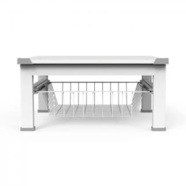 Meliconi Base Space Basket 070-0593 Βάση Πλυντηρίου/Στεγνωτηρίου από Πλαστικό με Συρτάρι 60x60εκ. 2