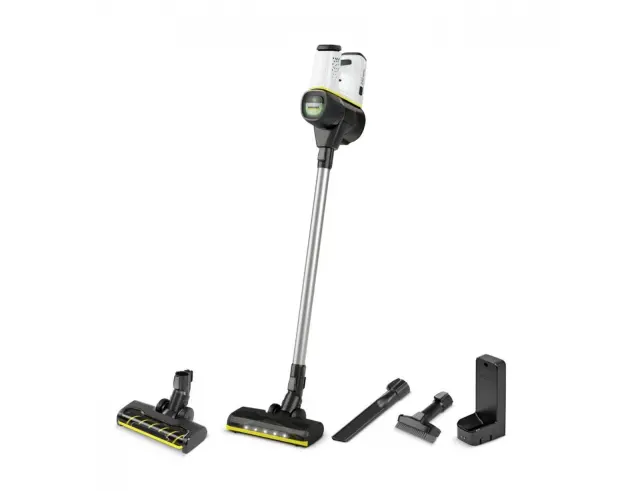 Επαναφορτιζόμενη Ηλεκτρική Σκούπα Stick 2 σε 1 Karcher VC 6 Cordless OurFamily Duo 1.198-678.0 με ισχύ 250W και χωρητικότητα κάδου 0.8 L - White 1.198-678.0