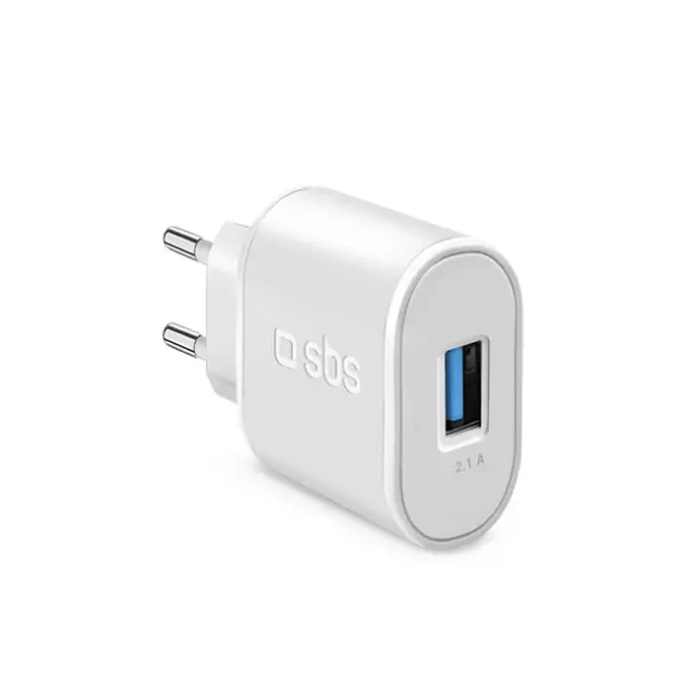 SBS Φορτιστής TETR1USB2AWFAST 10W USB-A White
