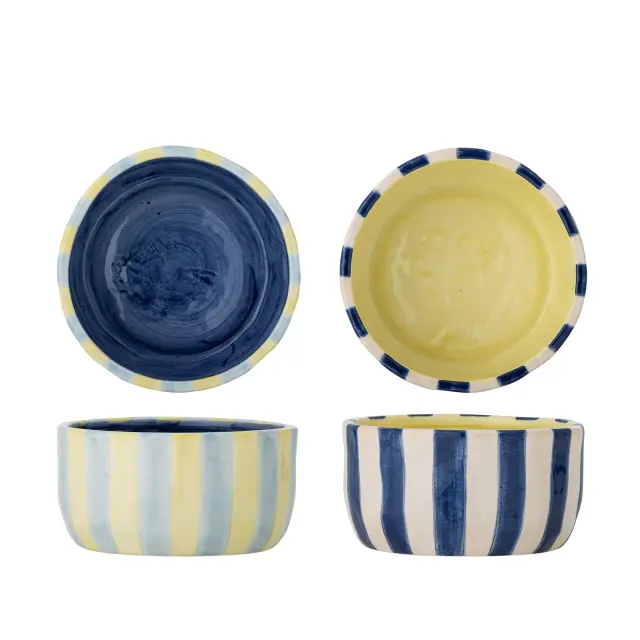Bloomingville - Phoenix Bowl - Multi - Set Of 2 - Stoneware - Home and Kitchen