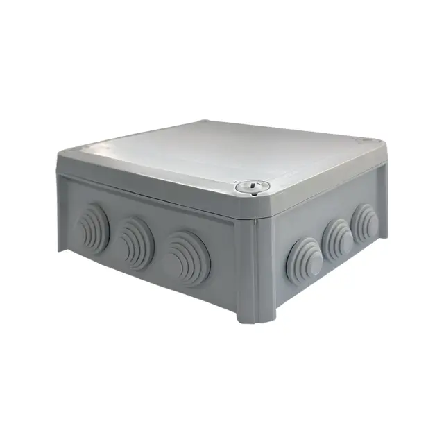 Aca Light 190x150x75mm ΕΠΙΤΟΙΧΟ ΚΟΥΤΙ ΔΙΑΚΛΑΔΩΣΗΣ ΚΑΛΩΔΙΩΝ,ΓΚΡΙ ΧΡΩΜΑΤΟΣ 10 ΔΙΟΔΙΩΝ IP66 RAL 7035