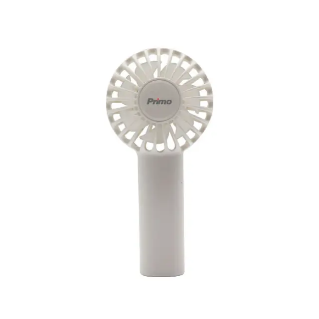 Ανεμιστήρας Mini Χειρός PRMF-80689 2.5'' 6cm Λευκός με USB Επαναφορτιζόμενος PRIMO