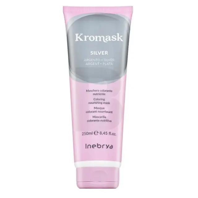 Inebrya Kromask Coloring Nourishing Mask nourishing mask with coloured pigments for platinum blonde and gray hair Silver 250 ml