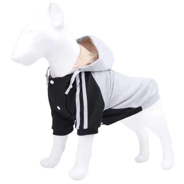 Τζάκετ Μοντέρνο Hoodie Γκρι-Μαύρο - Λαιμός: 29cm / Στήθος: 41cm