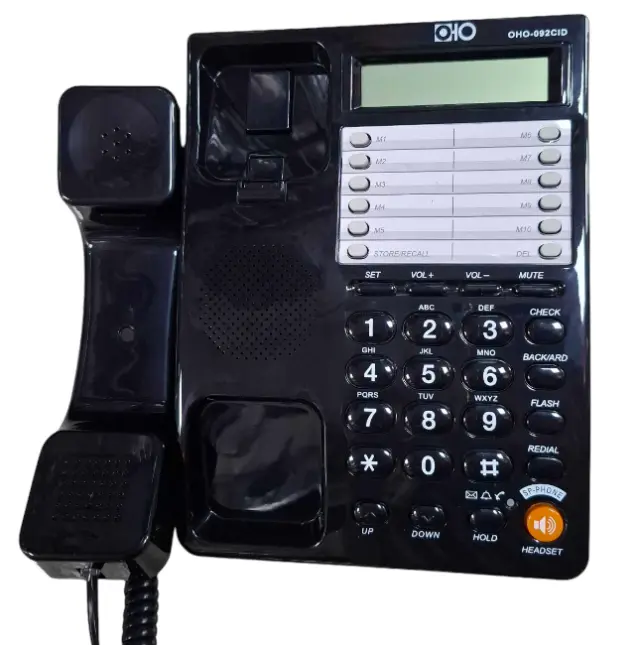 Ενσύρματο σταθερό τηλέφωνο - OHO-092 - 300757 - Black 2