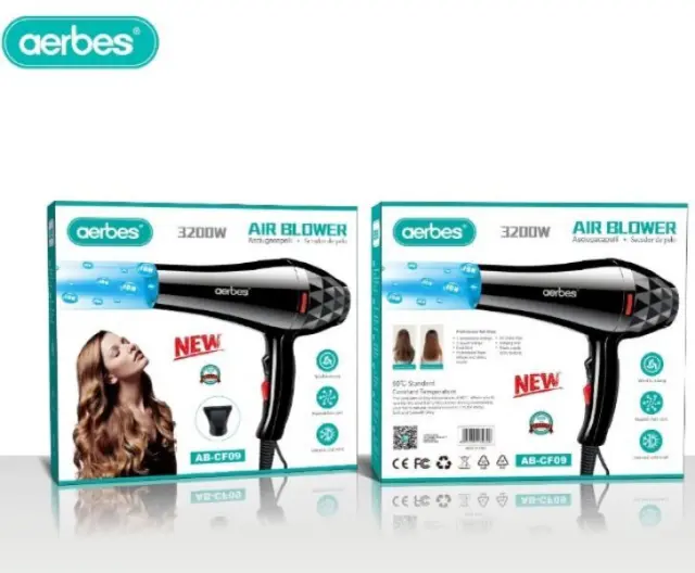 Aerbes Πιστολάκι Μαλλιών 3200W AB-CF09 2