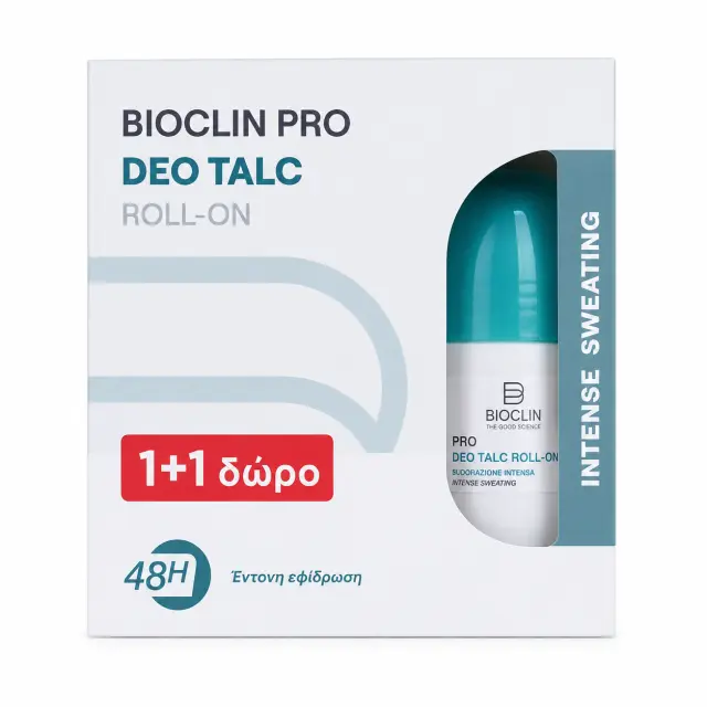 BIOCLIN Deo Pro Talc Roll-On 48H 50ml 1+1