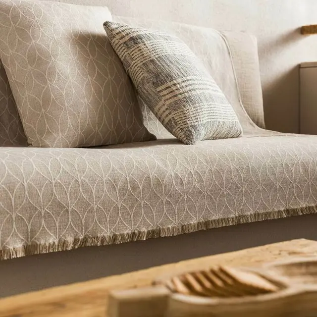 Ριχτάρι Πολυθρόνας 180X180 GOFIS HOME LUMIEN Μπεζ 517/06