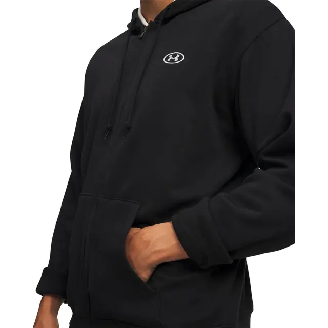 Under Armour Men's Rival Fleece Full-Zip Hoodie Μαύρο 6013451-008 (Under Armour) - Large 3