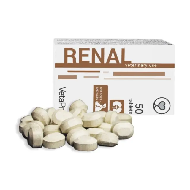 VetaPro Renal Συμπλήρωμα Διατροφής για Νεφρική Λειτουργία Σκύλου & Γάτας 50 Tabs
