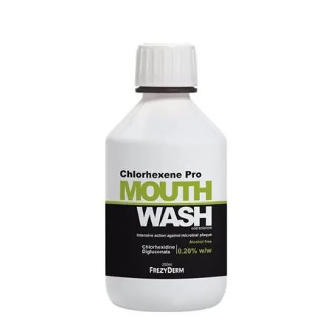 Frezyderm Mouthwash Chlorhexene Pro 0.2% Στοματικό Διάλυμα για την Αντιμετωπιση της Ουλίτιδας και της Περιοδοντίτιδας, 250ml