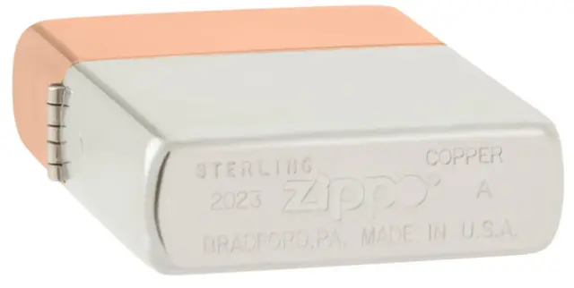 ZIPPO Αναπτήρας Bimetal Case Lighter - Sterling Silver Lid (48695) 2