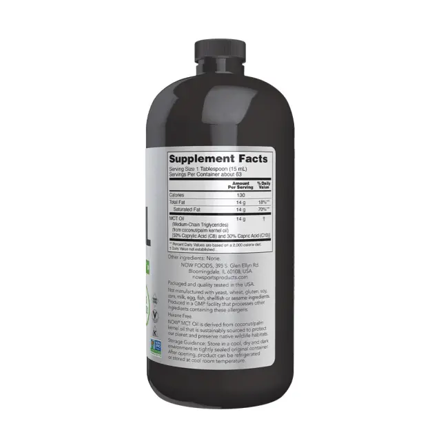 Now Foods MCT Oil Συμπλήρωμα για Αδυνάτισμα 946ml 2