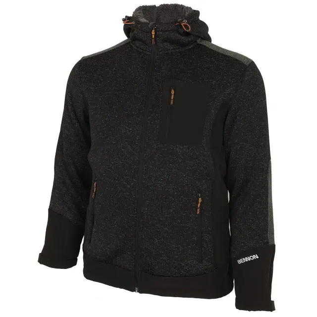 Ζακέτα Ψύχους με γούνα Bennon Nortos grey/black