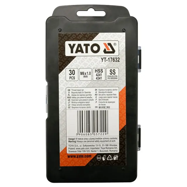 Yato Σετ Επιδιόρθωσης Σπειρωμάτων YT-17632 3