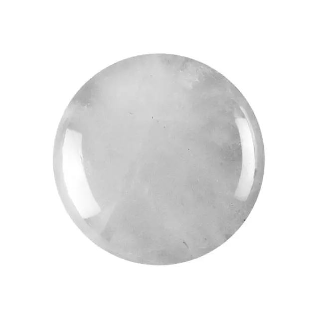 Καμπουσόν Χαλαζίας Crystal Quartz Στρογγυλό - Ø8mm - 5τεμ