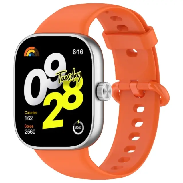 Colorful Buckle Λουράκι για Redmi Watch 4/ Redmi Watch 5 /Smart Band 8 Pro/9 Pro/10 Pro- Orange OEM