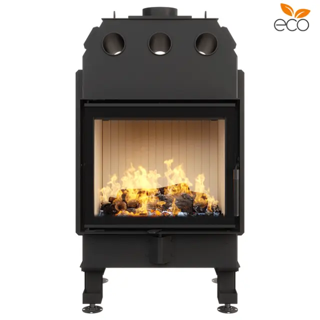 Ενεργειακό Τζάκι Ξύλου 14.5kW Energy 60х50 ECO - Saven Χρώμα κεραμικής επένδυσης Λευκό 2