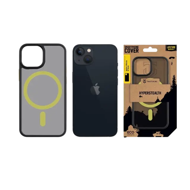 Tactical MagForce Hyperstealth 2.0 Cover for Apple iPhone 13 mini Black/Yellow 3