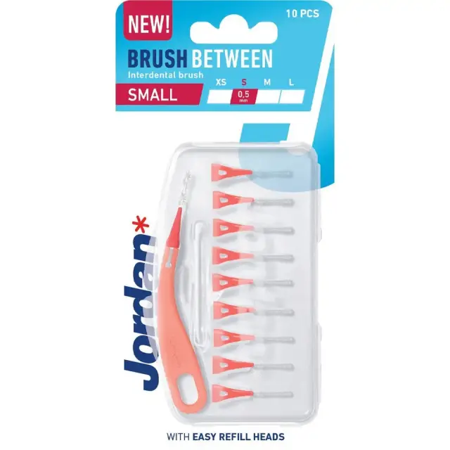 Jordan Brush Between Small 0.5mm Ανταλλακτικά για Μεσοδόντια Βουρτσάκια με Λαβή, 10τεμ