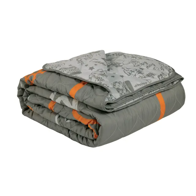 Κουβερλί 160x220 Μονό Das Home 4941 Grey-Orange 100% Microfiber 3