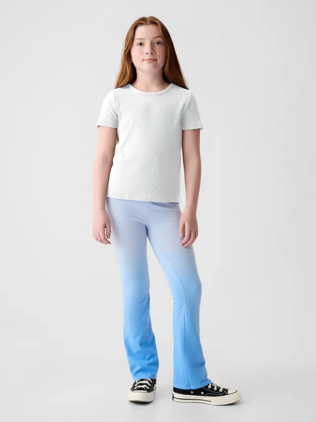 Παιδικό Flare Legging Κολάν blue dip dye - XS
