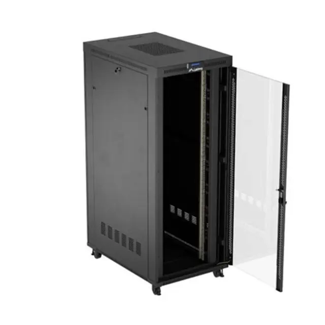Lanberg Καμπίνα Rack 19" 42U 800X1200 Black LCD v2 (FF01-8242-12BL)