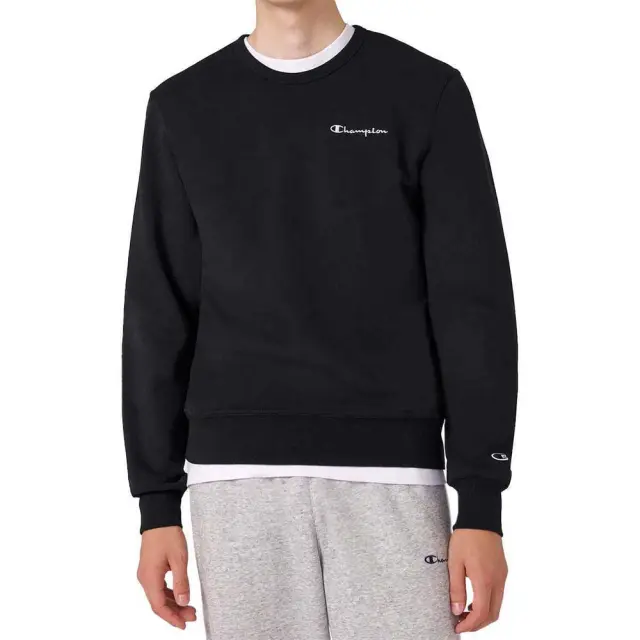 Champion Men's Crewneck Sweatshirt Μαύρο 221792-KK001 (Champion) - XLarge
