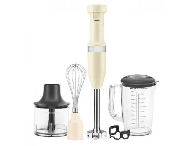 Ραβδομπλέντερ KitchenAid 5KHBV83EAC με ισχύ 180W και μεταβλητή ταχύτητα - Almond Cream5KHBV83EAC