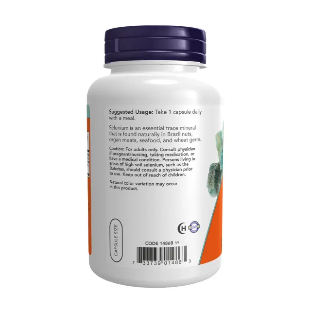 Now Foods Selenium 200 mcg 180 Veg Capsules 3