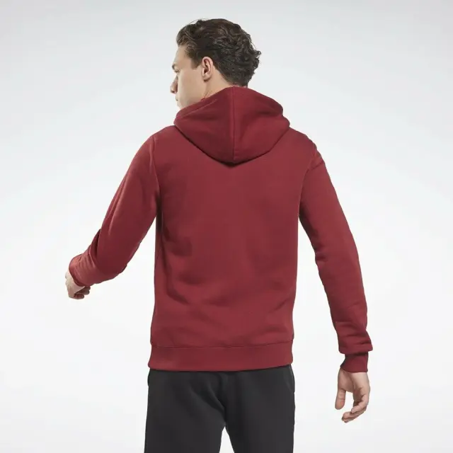 Reebok Training Big Logo Full-Zip Hoodie (HI0583-Crimson) - Βυσσινί - XL 2