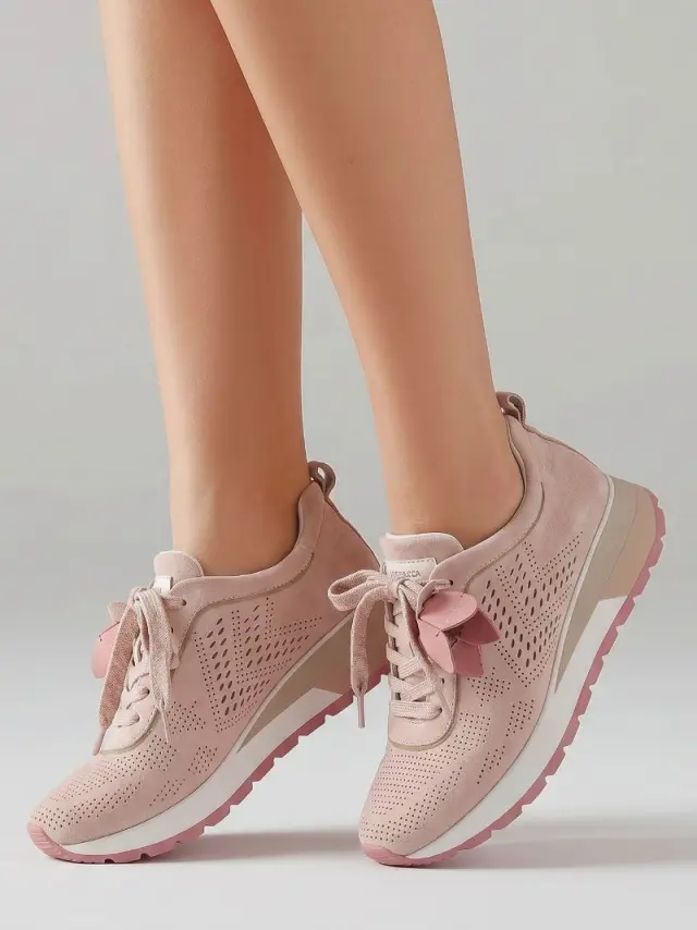 Donna Serena Sneakers Γυναικείο δέρμα/ύφασμα Μπεζ DSE/516008 NUDE - 37 2