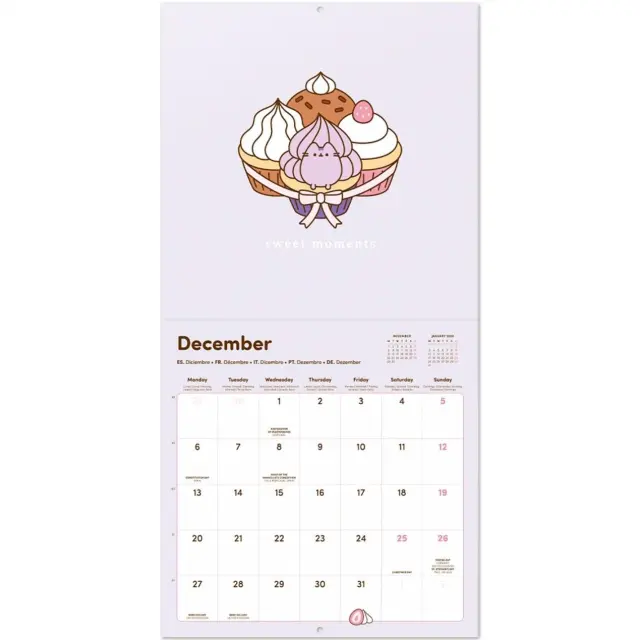 HMEΡΟΛΟΓΙΟ ΤΟΙΧΟΥ PUSHEEN 2027 30X30 CALENDAR CP27002 3
