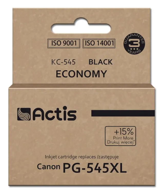 Actis KC-545 Ink (replacement for Canon PG-545XL Supreme 15 ml 207 pages black).
