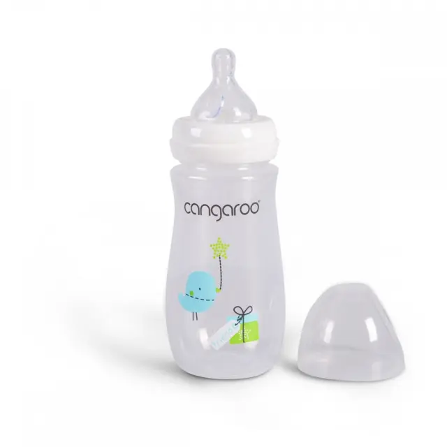 Μπιμπερό με αντί-κολική θηλή PP 300ml Birdy Blu Boy Cangaroo 3800146259716 2