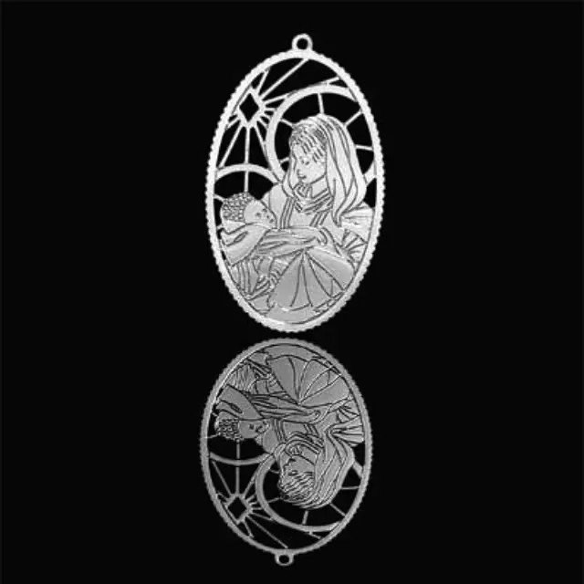 Διακοσμητικό Forever Silver Mother & Child 41x33mm - 1τεμ