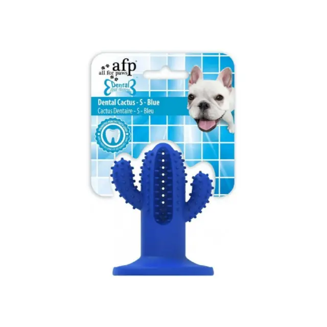 AFP Παιχνίδι Σκύλου Οδοντικής Φροντίδας Dental Cactus Μπλε/Small 9x6.3x6.3cm Μονόχρωμο