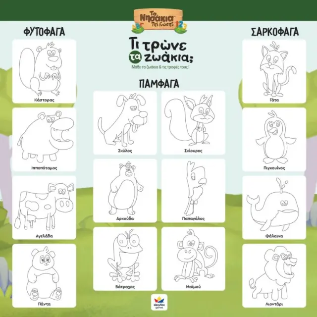 Δεσύλλας® Τι Τρώνε τα Ζωάκια Εκπαιδευτικό Παιχνίδι Γνώσεων Τα Νησάκια της Γνώσης για 3+ Ετών 3