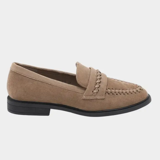 Comfort Suede Μοκασίνια Loafers My Choice GZ-325 Σκούρο Μπεζ - 36 2