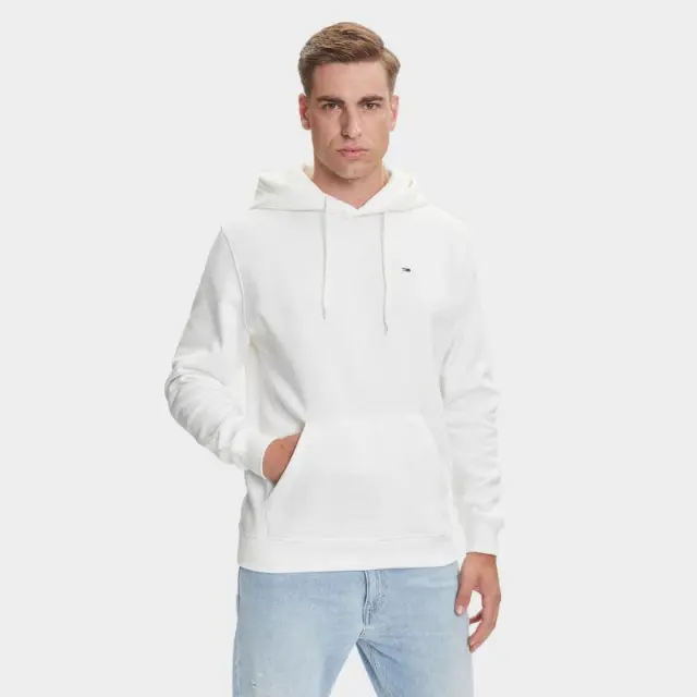 Tommy Hilfiger - Ανδρικό Φούτερ Flag Regular Fit DM0DM20742-YBL Εκρού - 2XL