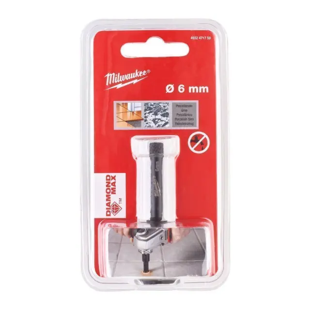 Milwaukee 4932471759 - Ποτηροτρύπανο Τροχού Φ6mm Μ14 Ξηρής Κοπής Πλακιδίου-Γρανίτη 2