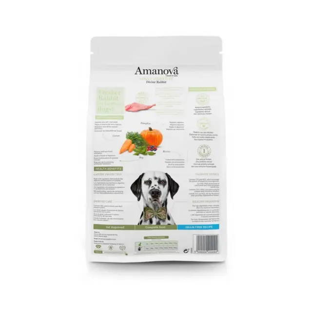 Amanova Grain Free Adult Digestive Divine Rabbit 10Kg Μονόχρωμο 2