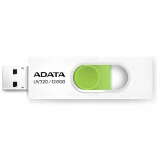 Adata UV320 USB flash drive 128 GB USB Type-A 3.2 Gen 1 (3.1 Gen 1) Green White (AUV320-128G-RWHGN) (ADAAUV320-128G-RWHGN) 3