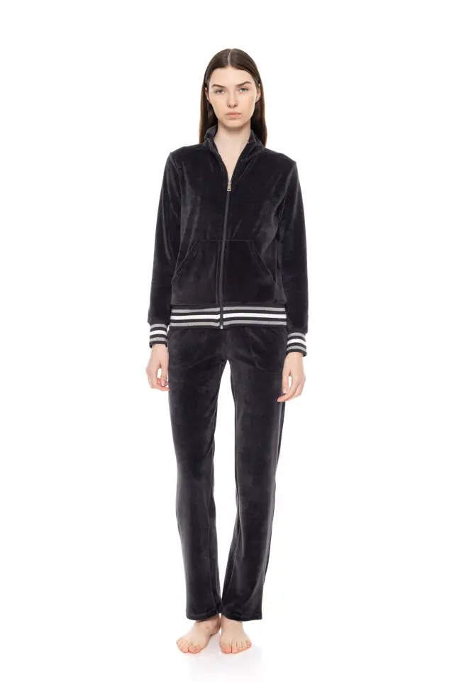 W1660 - Yacht Blue - TRUCKSUIT VELVET DETAIL