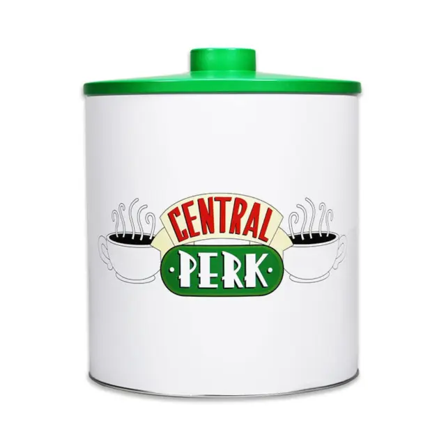 Friends and Central Perk logos Brass Pot Μπισκοτιέρα Μεταλλική (8x12x16 cm)