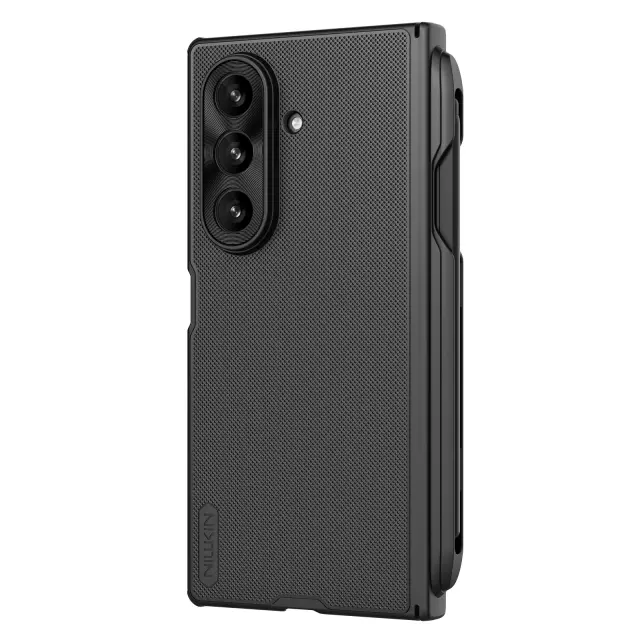 Nillkin Super Frosted FOLD Magnetic Pen Slot Back Cover for Samsung Galaxy Z Fold 7 Black 2
