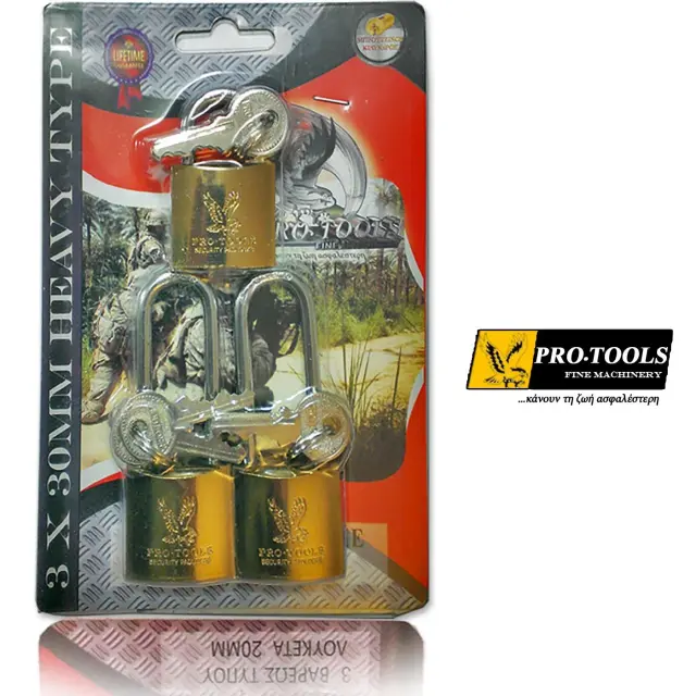 Λουκέτο Ασφαλείας Pro Tools 30MMX3 – Ίδιο Κλειδί (ΚΑ)