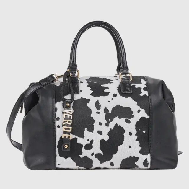 Τσάντα Χειρός Verde 16-0008928 Animal Print Μαύρο - ONESIZE